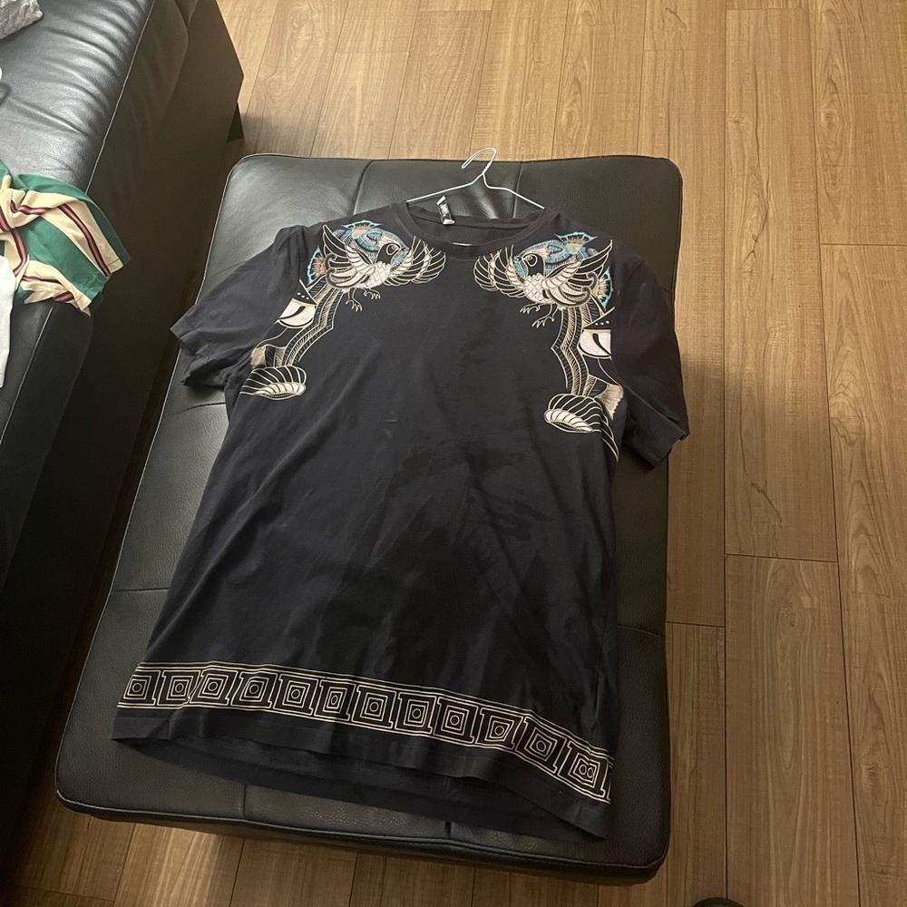 : "Versace Medium Navy Blue Sweater - Elegance Redefined, Ready for You